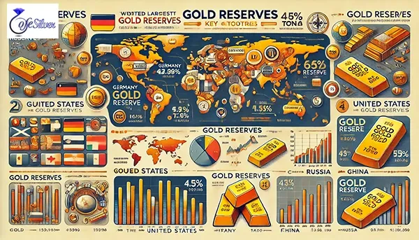 بیشترین ذخایر طلا در کدام کشورها است